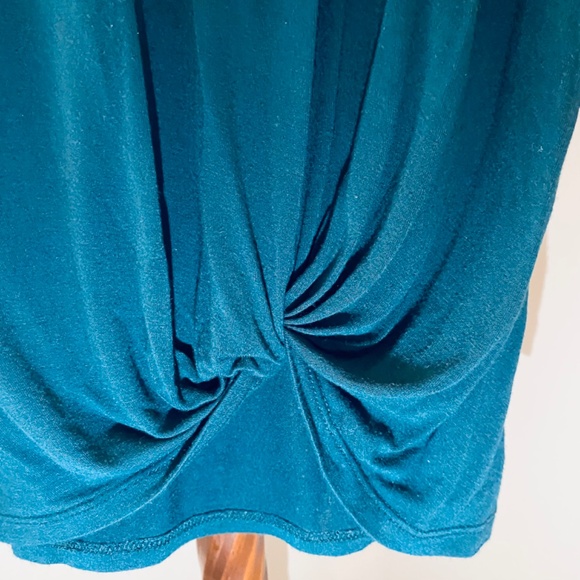 Women's Twist Top with Short Flutter Sleeves Time and Tru - Picture 7 of 8